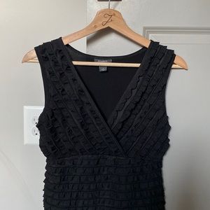 Dressbarn Collection- Black Ruffled Blouse